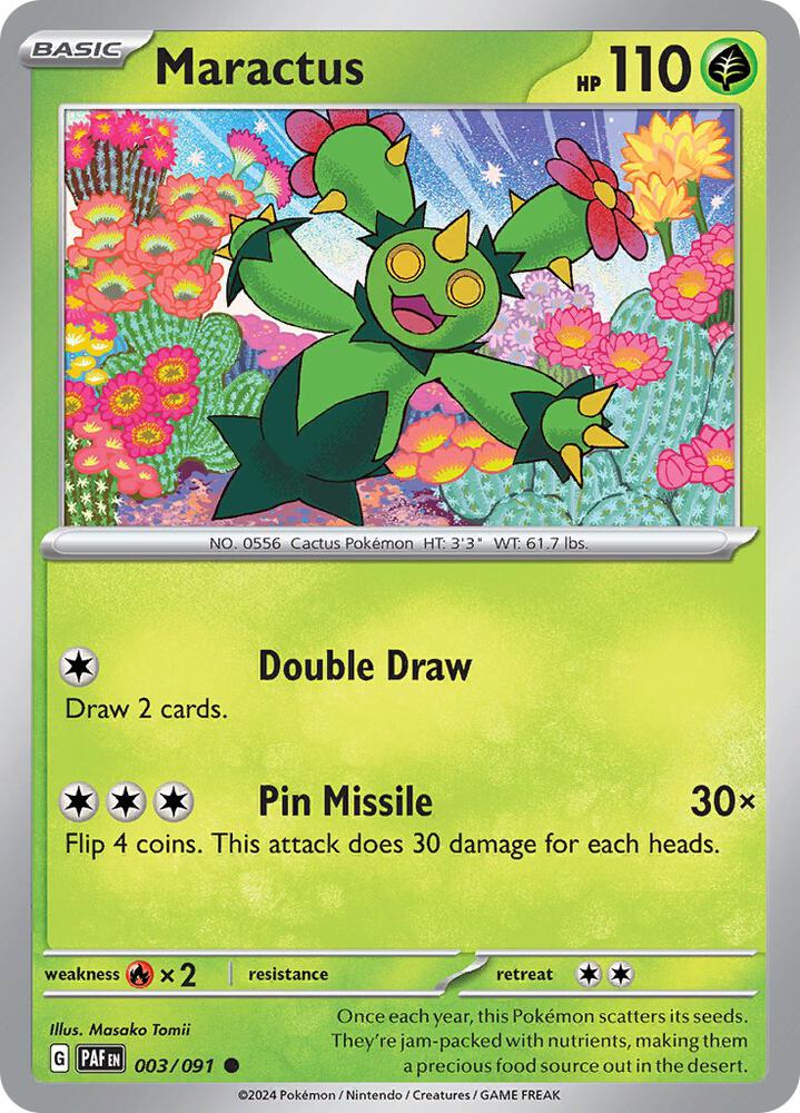 Maractus - 003/091 Common SV: Paldean Fates