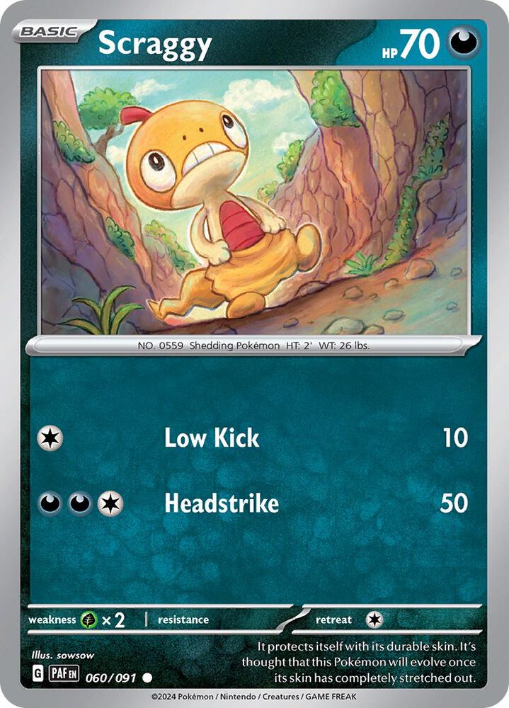 Scraggy - 060/091 Common SV: Paldean Fates
