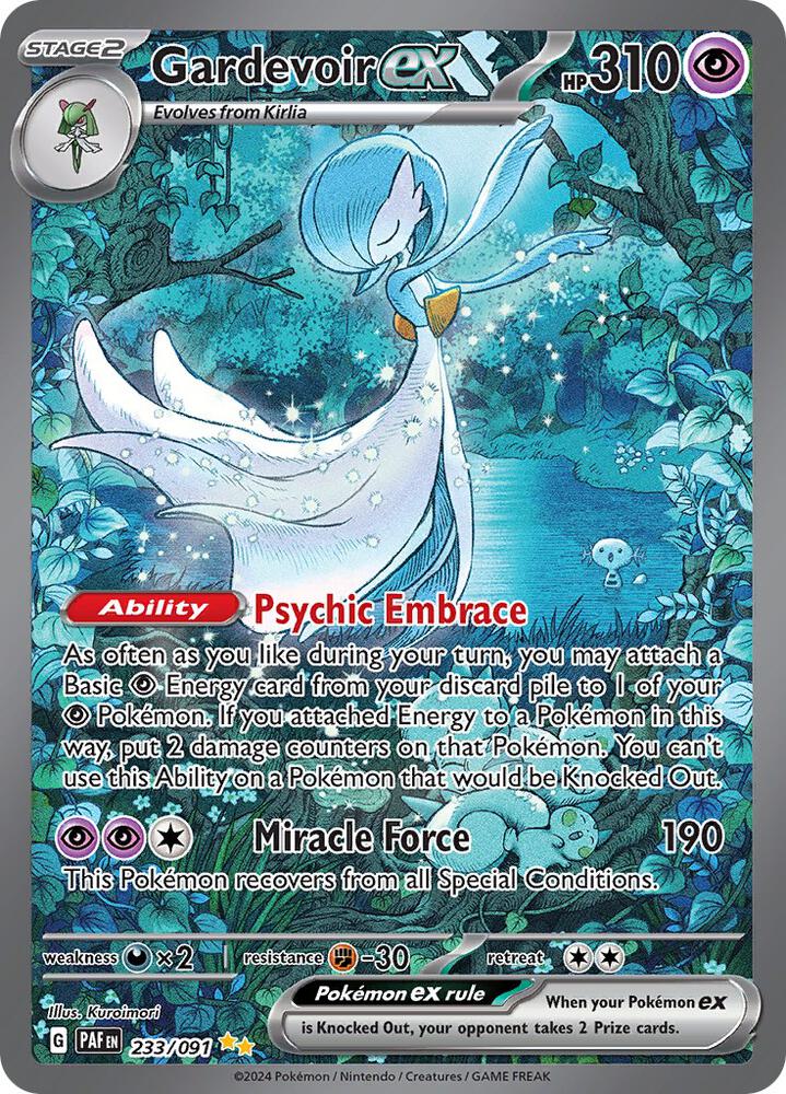 Gardevoir ex - 233/091 233/091 Special Illustration Rare Paldean Fates Pokémon card
