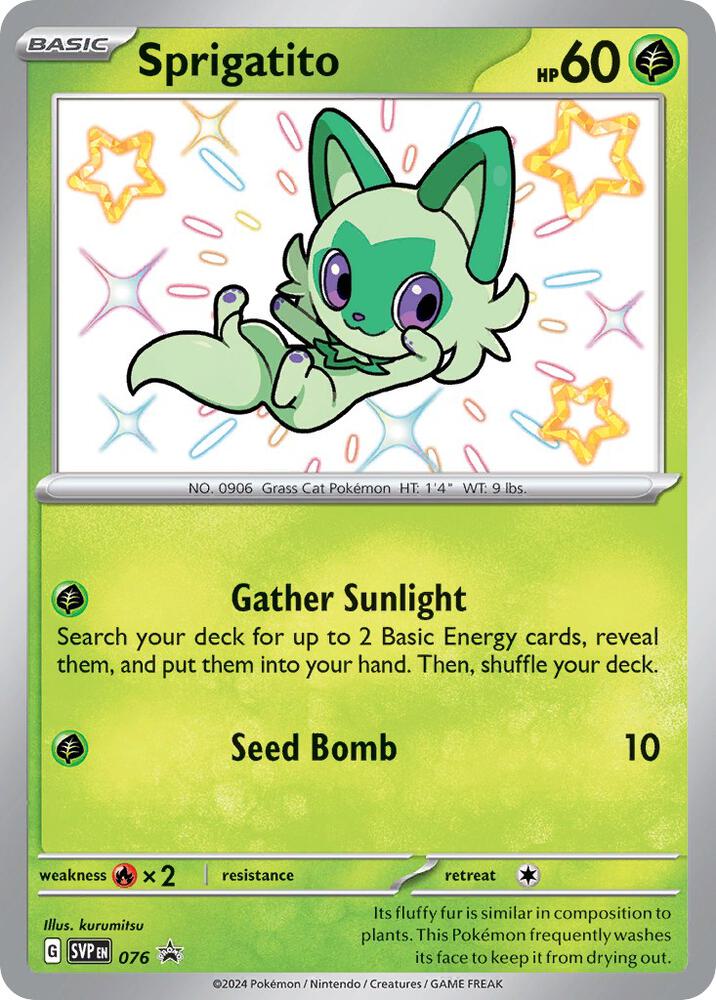Sprigatito - 076 - 076 Promo SV: Scarlet & Violet Promo Cards