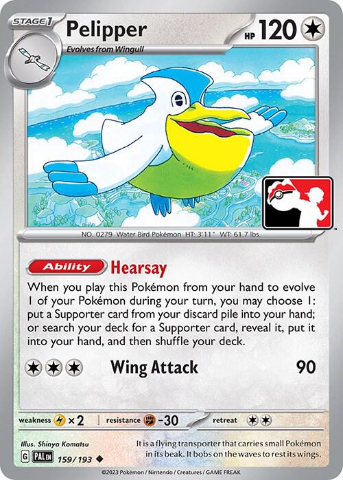 Pelipper - 159/193 159/193 Uncommon Prize Pack Series Cards Pokémon card