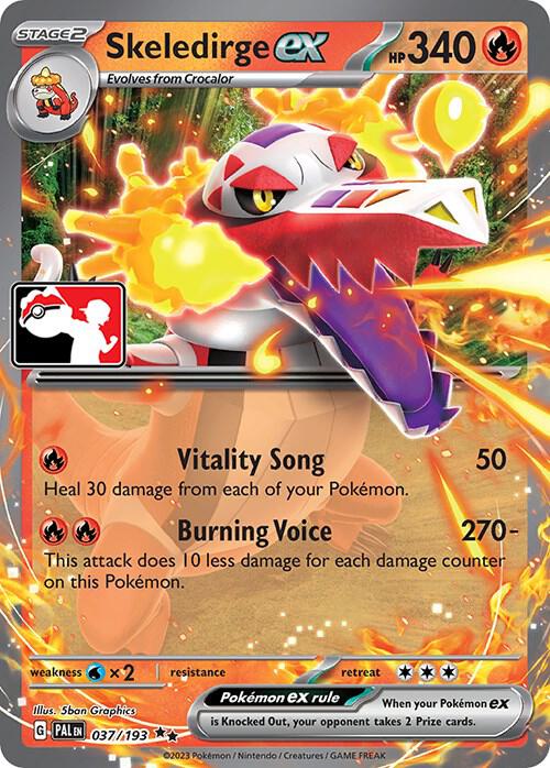 Skeledirge ex - 037/193 Double Rare Prize Pack Series Cards