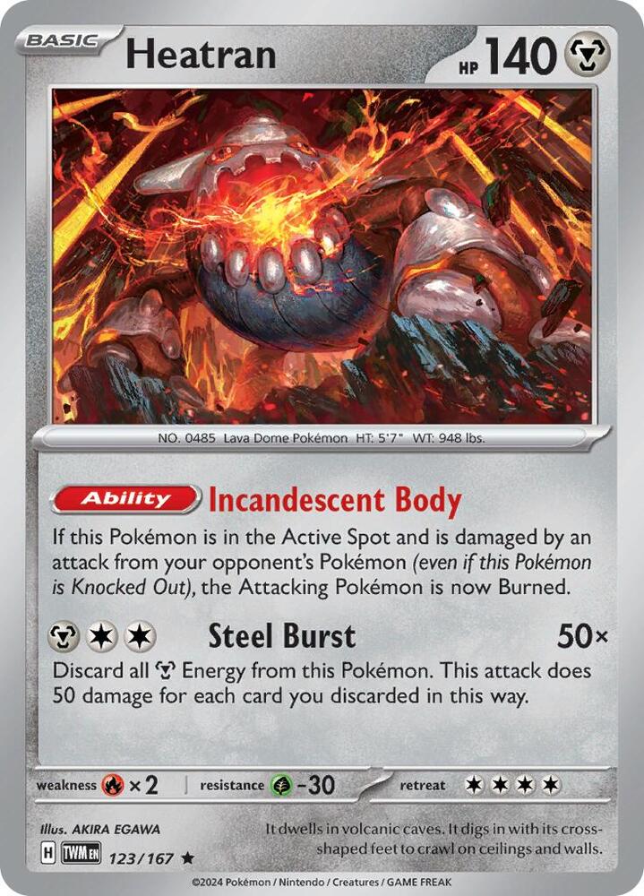 Heatran - 123/167 Rare SV06: Twilight Masquerade