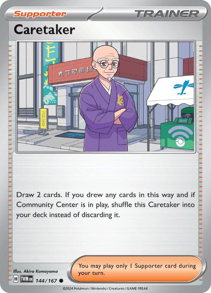 Caretaker - 144/167 144/167 Common Twilight Masquerade Pokémon card