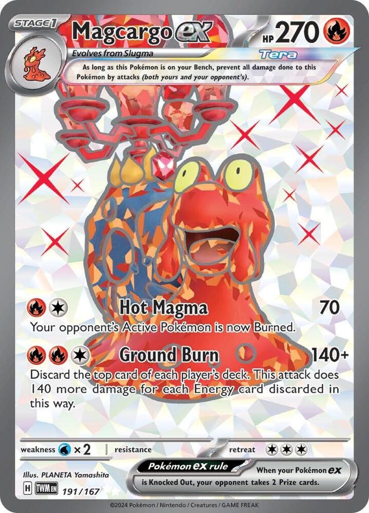 Magcargo ex - 191/167 Ultra Rare SV06: Twilight Masquerade