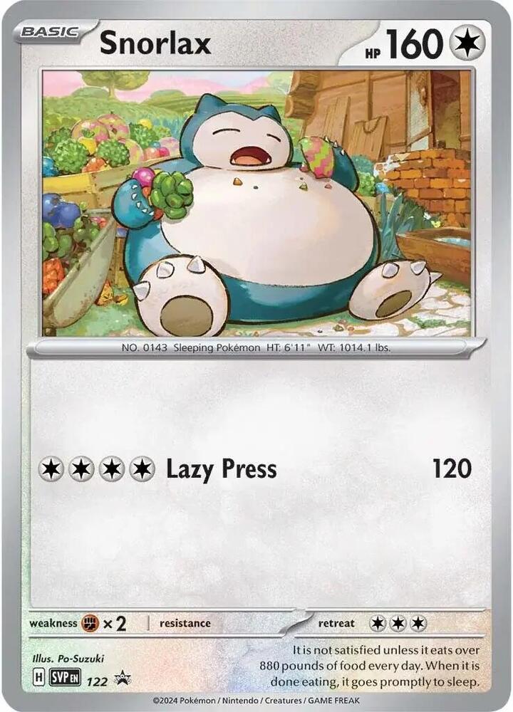 Snorlax - 122 122 Promo Scarlet & Violet Promo Cards Pokémon card