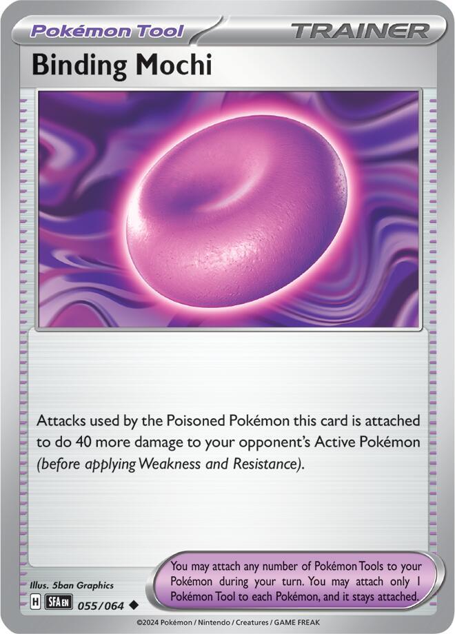 Binding Mochi 055/064 Uncommon Shrouded Fable Pokémon card