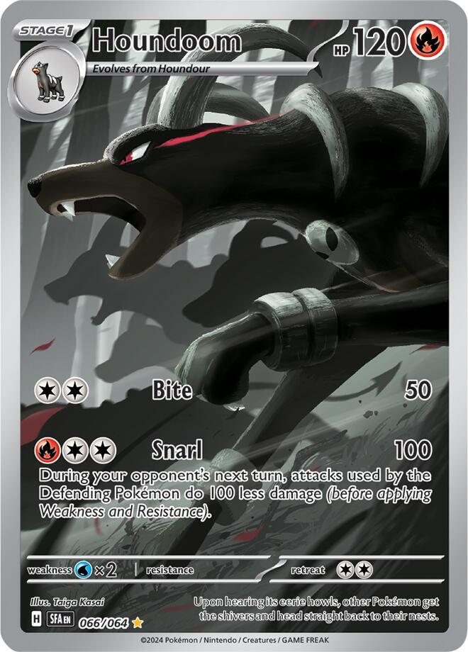 Houndoom - 066/064 Illustration Rare SV: Shrouded Fable