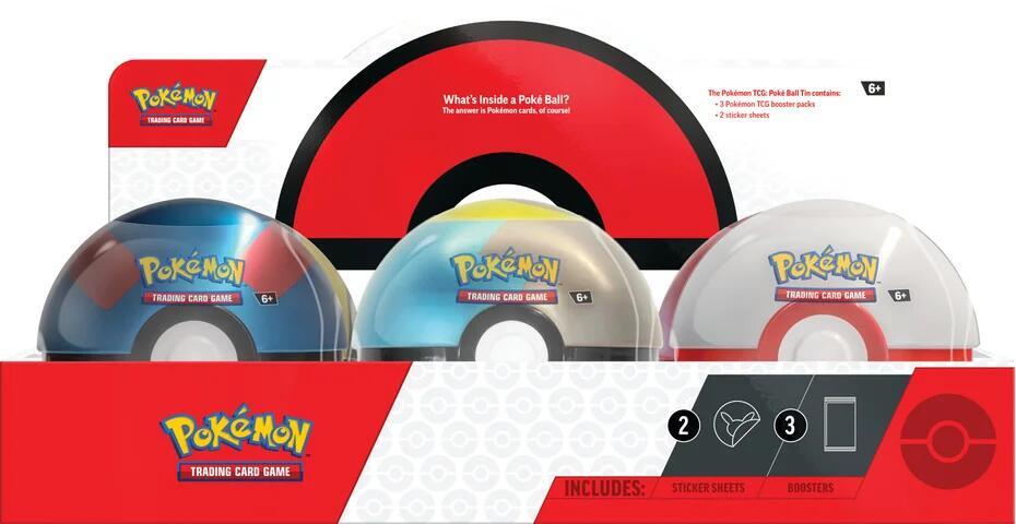 Poke Ball Tin Display (Q4 2024) - Miscellaneous Cards & Products
