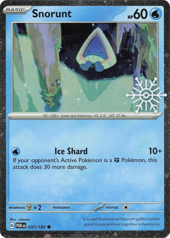 Snorunt - 037/182 (Holiday Calendar) Common Miscellaneous Cards & Products