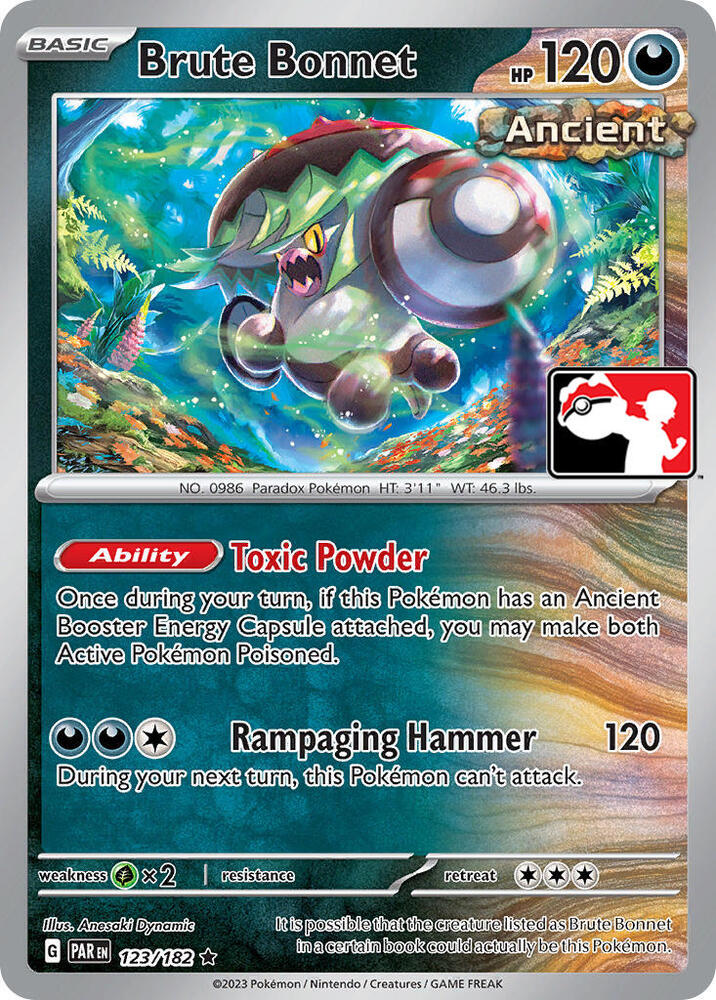 Brute Bonnet - 123/182 123/182 Rare Prize Pack Series Cards Pokémon card