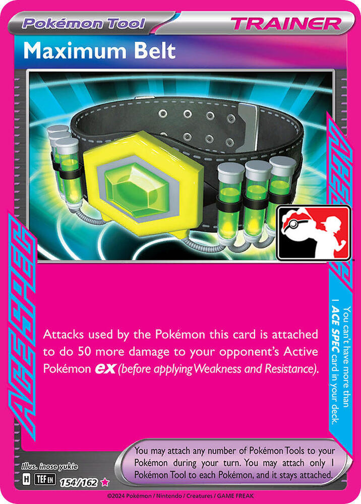 Maximum Belt - 154/162 154/162 ACE SPEC Rare Prize Pack Series Cards Pokémon card