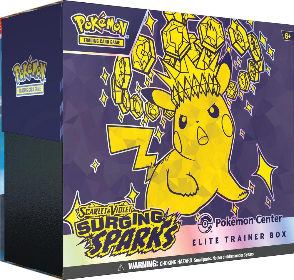 Surging Sparks Pokemon Center Elite Trainer Box (Exclusive) Pokémon card