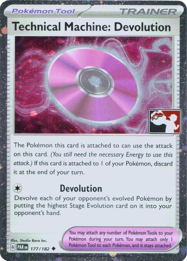 Technical Machine: Devolution - 177/182 (Cosmos Holo) 177/182 Uncommon Prize Pack Series Cards Pokémon card