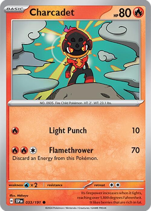 Charcadet - 033/191 033/191 Common Surging Sparks Pokémon card