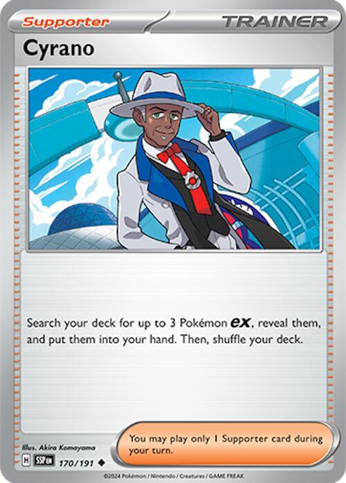 Cyrano - 170/191 170/191 Uncommon Surging Sparks Pokémon card