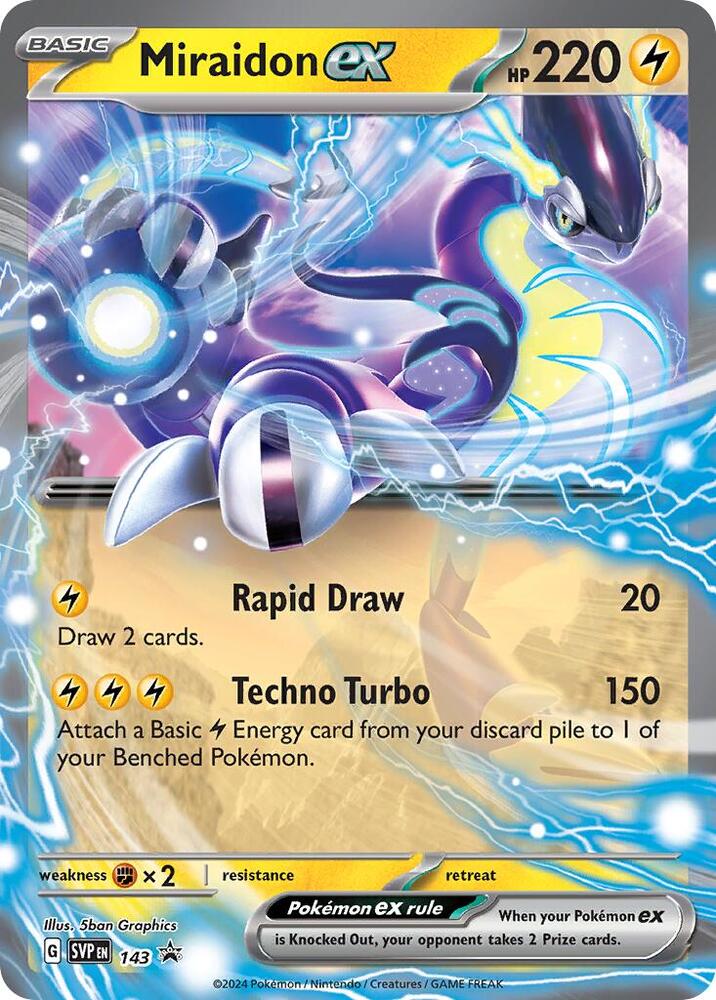 Miraidon ex - 143 - 143 Promo SV: Scarlet & Violet Promo Cards