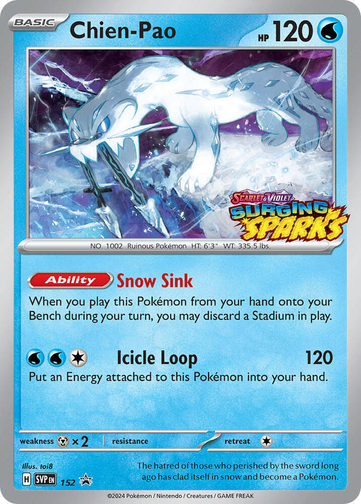 Chien-Pao - 152 - 152 Promo SV: Scarlet & Violet Promo Cards