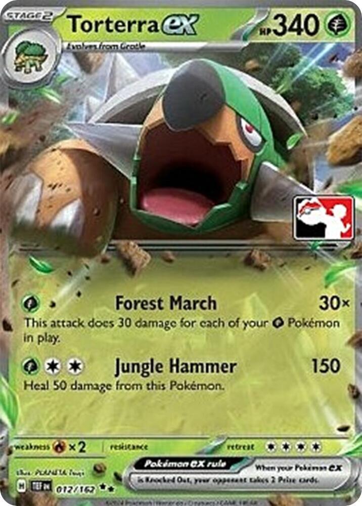Torterra ex - 012/162 012/162 Double Rare Prize Pack Series Cards Pokémon card