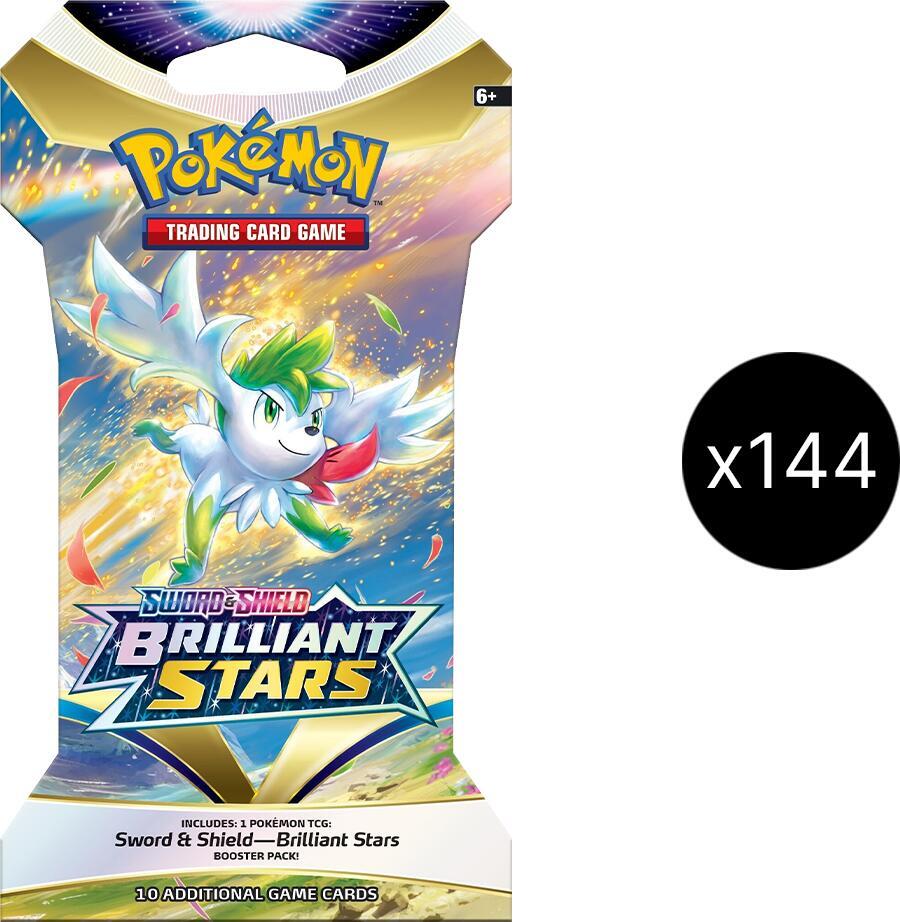 Brilliant Stars Sleeved Booster Pack Case - SWSH09: Brilliant Stars