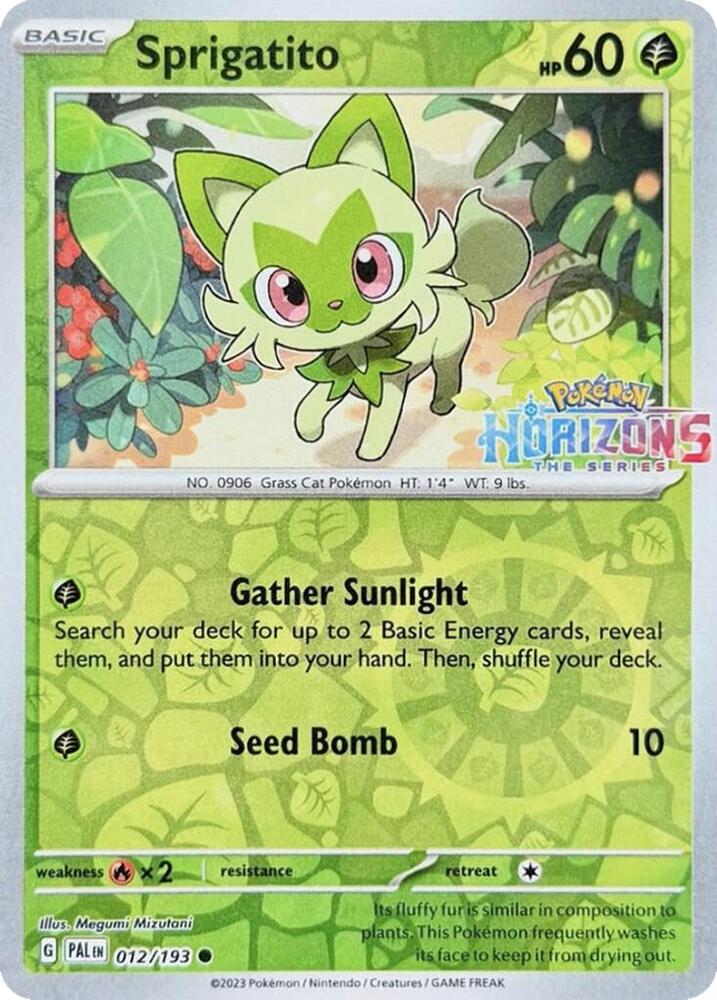 Sprigatito - 012/193 012/193 Common Miscellaneous Cards & Products Pokémon card