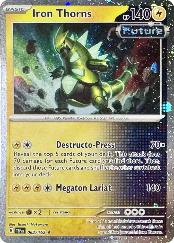 Iron Thorns - 062/162 (Cosmos Holo) Rare Miscellaneous Cards & Products