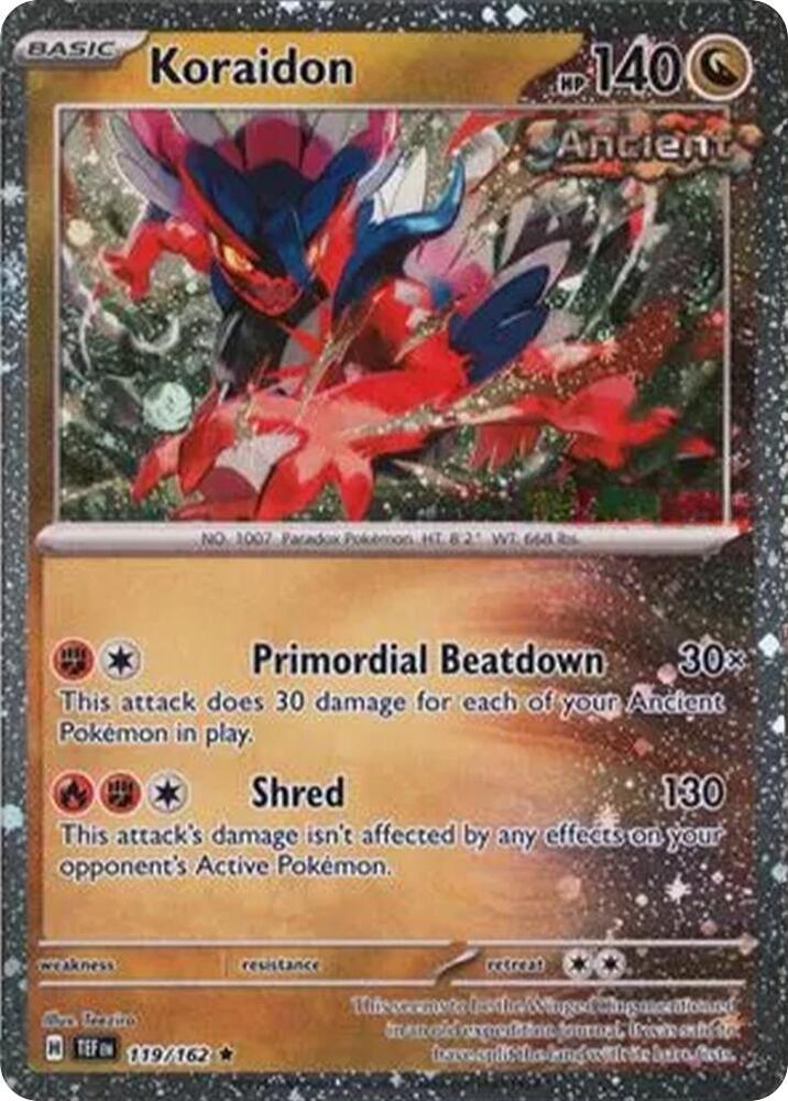 Koraidon - 119/162 (Cosmos Holo) Rare Miscellaneous Cards & Products