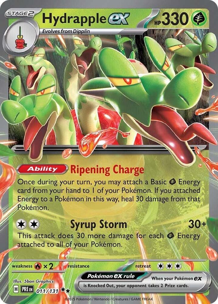 Hydrapple ex 011/131 Double Rare Prismatic Evolutions Pokémon card