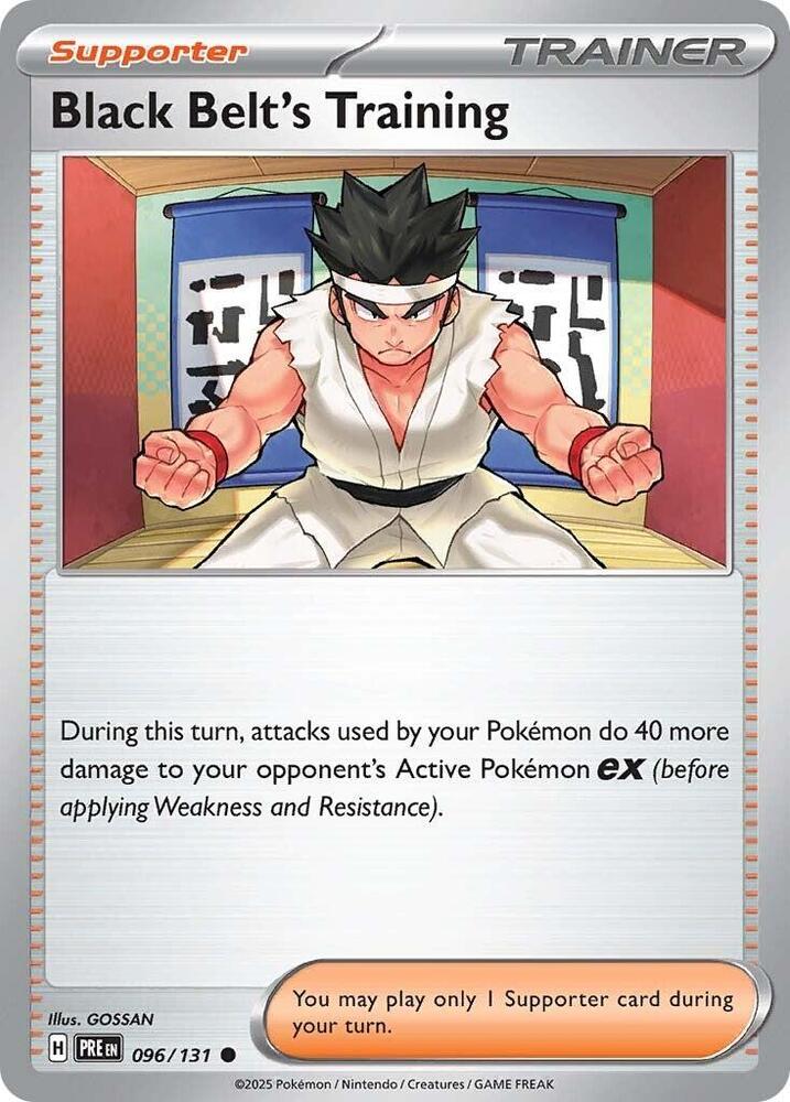 Black Belt's Training - 096/131 096/131 Common Prismatic Evolutions Pokémon card