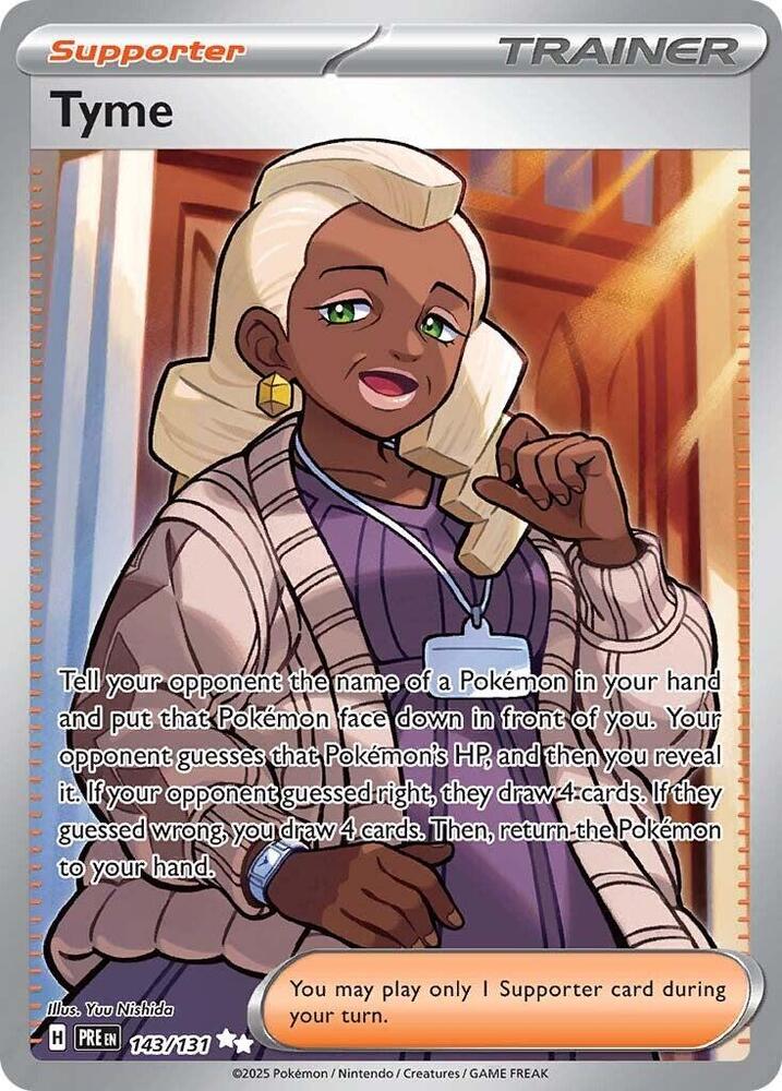 Tyme - 143/131 Ultra Rare SV: Prismatic Evolutions