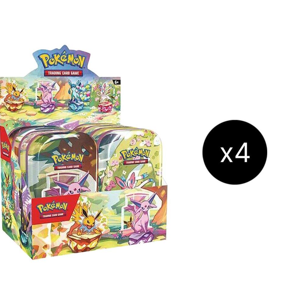 Prismatic Evolutions Mini Tin Display Case Pokémon card
