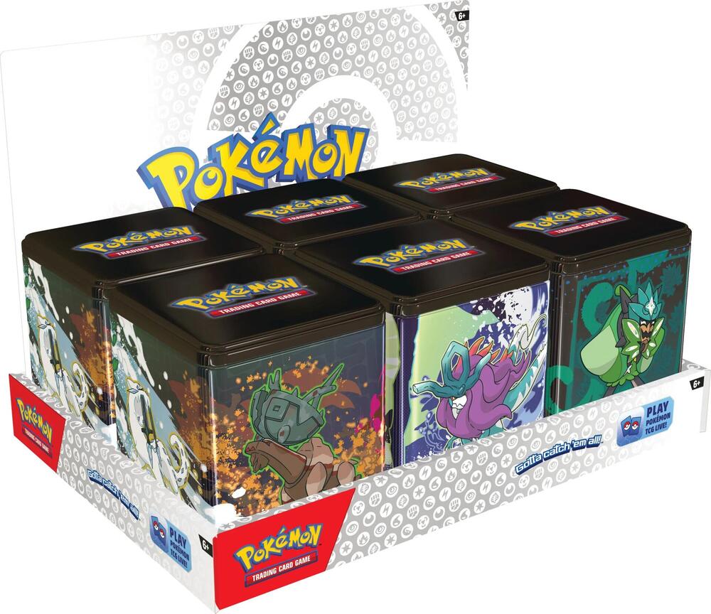Pokemon Stacking Tins: Treasures of Ruin-Paradox Pokémon-Ogerpon Display - Miscellaneous Cards & Products
