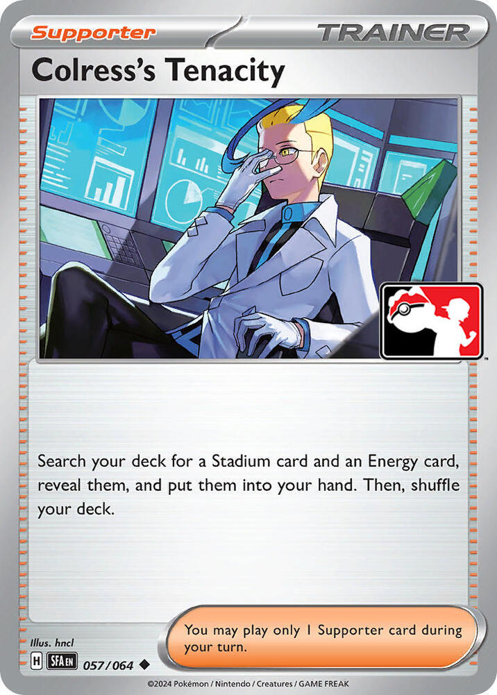 Colress's Tenacity - 057/064 057/064 Uncommon Prize Pack Series Cards Pokémon card
