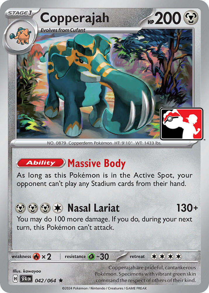 Copperajah - 042/064 Rare Prize Pack Series Cards