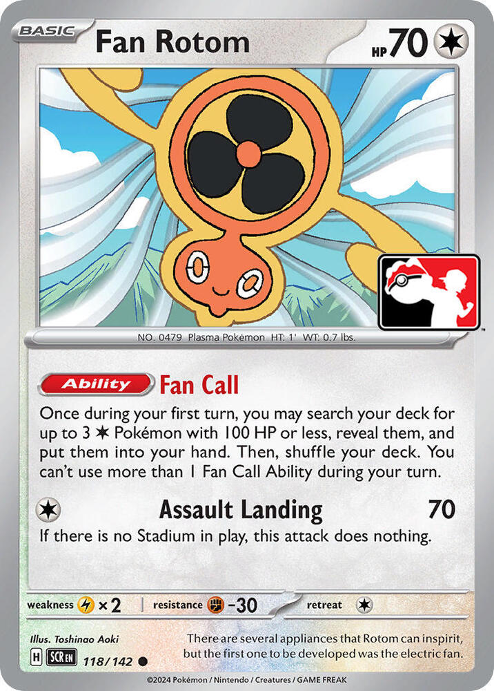 Fan Rotom - 118/142 Common Prize Pack Series Cards