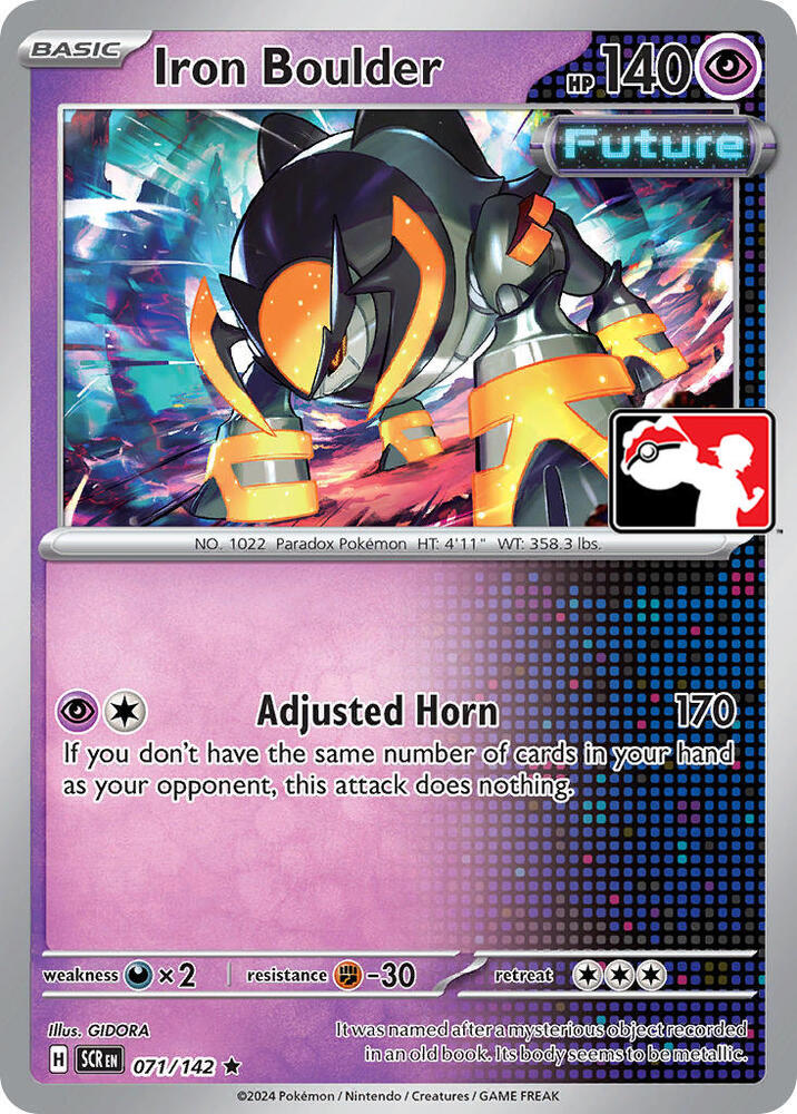 Iron Boulder - 071/142 071/142 Rare Prize Pack Series Cards Pokémon card