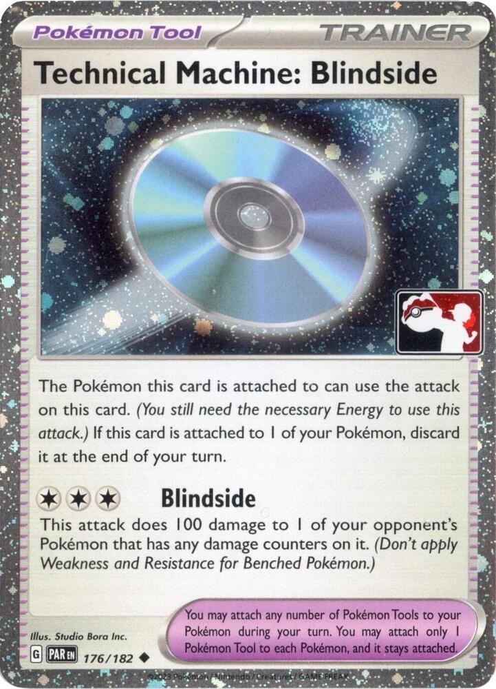 Technical Machine: Blindside - 176/182 (Cosmos Holo) 176/182 Uncommon Prize Pack Series Cards Pokémon card
