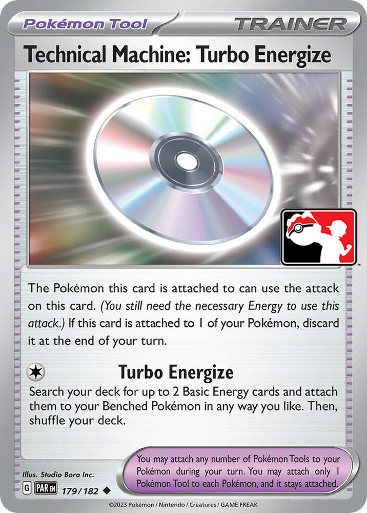 Technical Machine: Turbo Energize - 179/182 Uncommon Prize Pack Series Cards