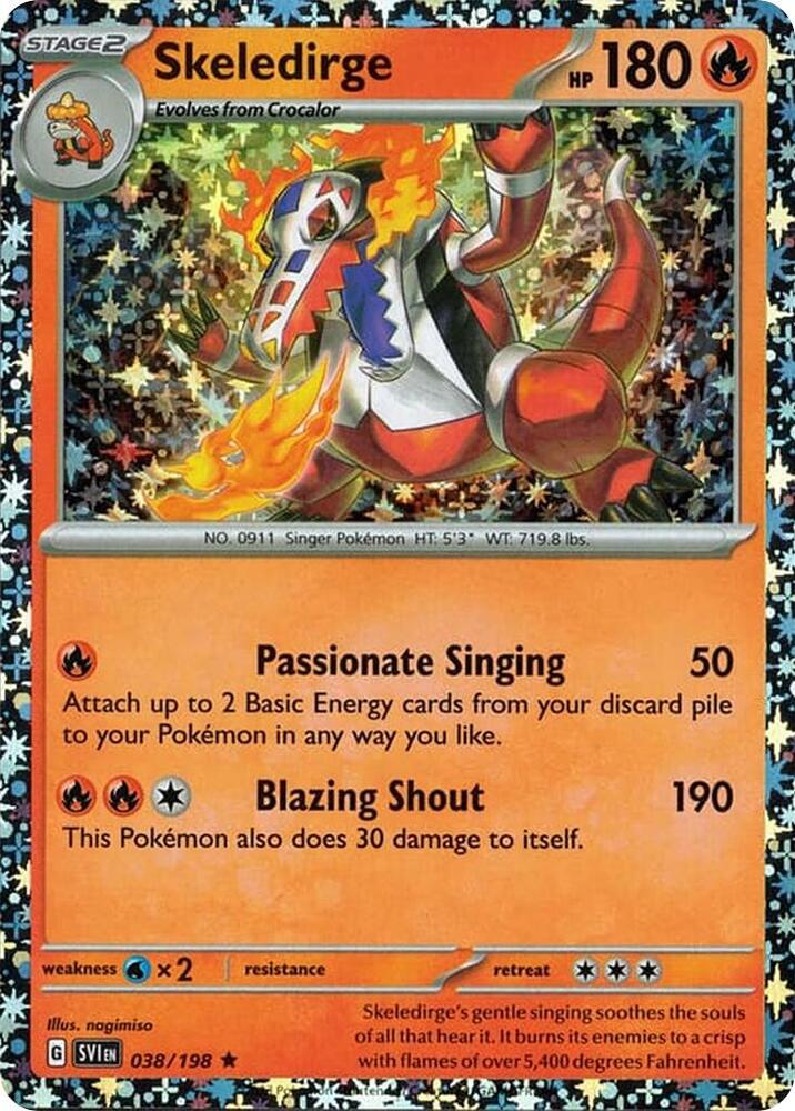 Skeledirge - 038/198 (Sparkle Holo) 038/198 Rare Miscellaneous Cards & Products Pokémon card