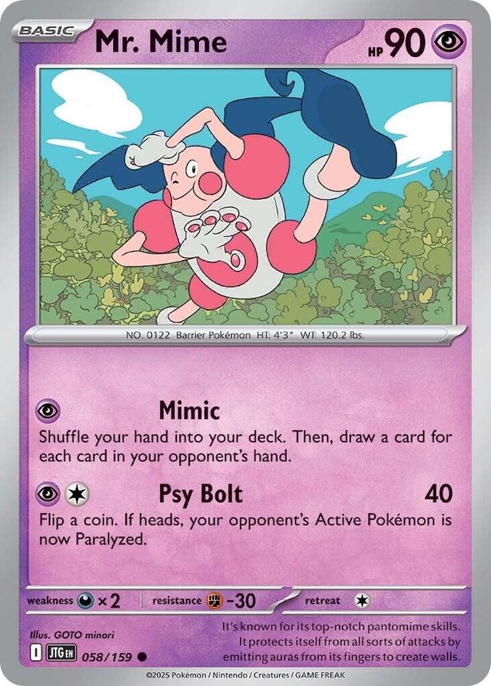 Mr. Mime - 058/159 Common SV09: Journey Together