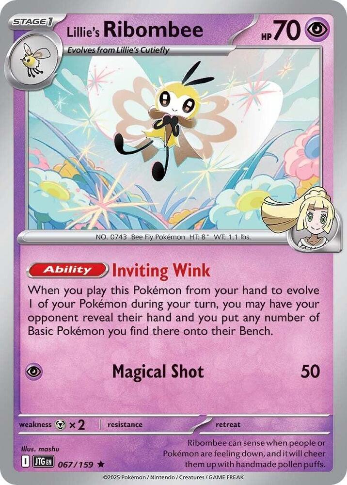 Lillie's Ribombee - 067/159 Rare SV09: Journey Together