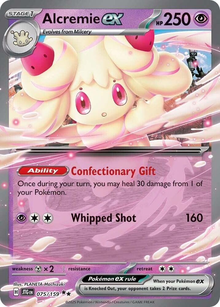 Alcremie ex 075/159 Double Rare Journey Together Pokémon card