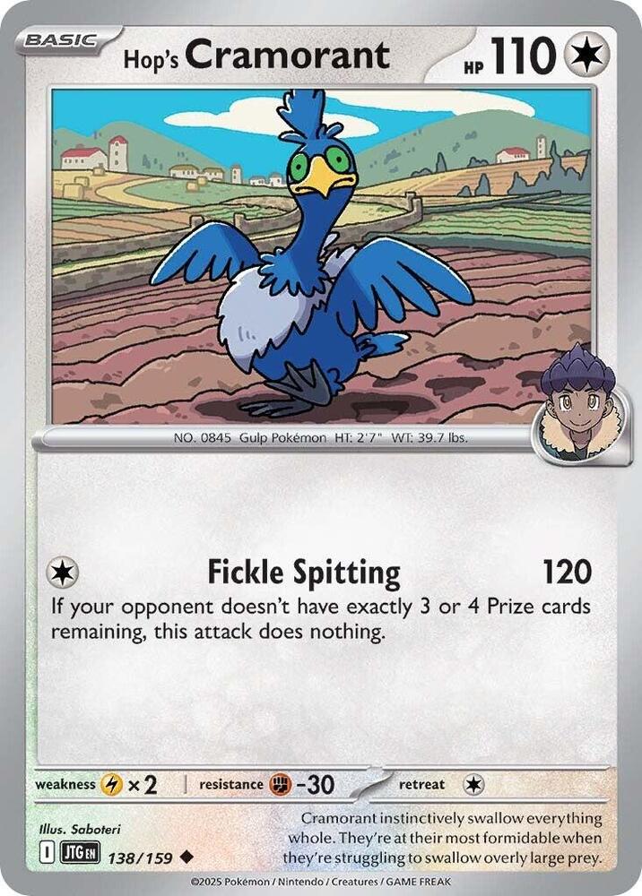 Hop's Cramorant - 138/159 Uncommon SV09: Journey Together
