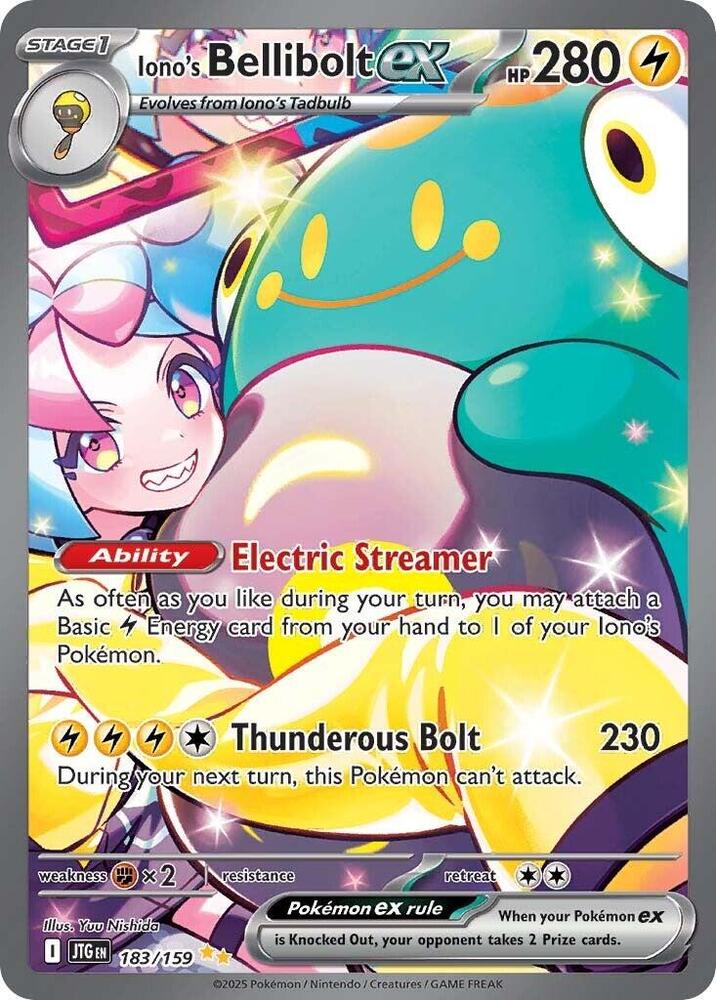 Iono's Bellibolt ex - 183/159 Special Illustration Rare SV09: Journey Together