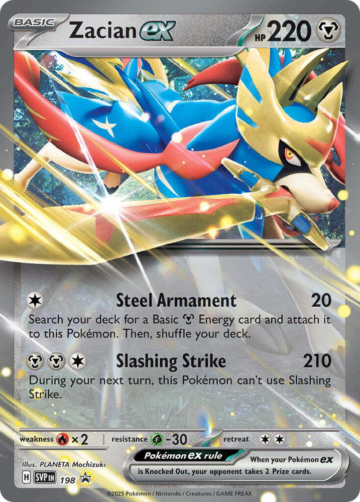 Zacian ex - 198 - 198 Promo SV: Scarlet & Violet Promo Cards