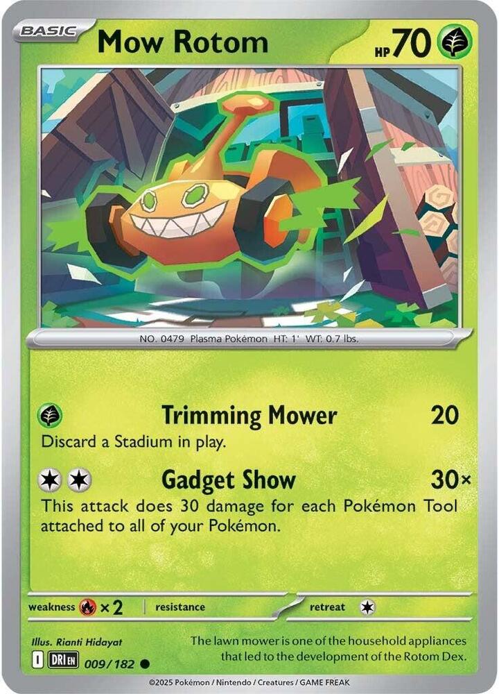 Mow Rotom - 009/182 Common SV10: Destined Rivals