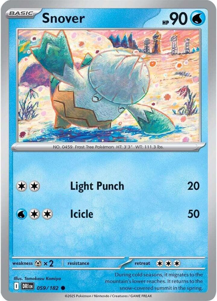 Snover 059/182 Common Destined Rivals Pokémon card