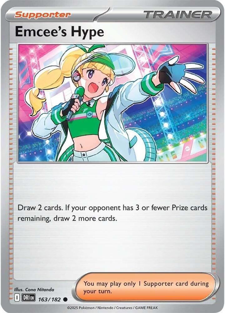 Emcee's Hype - 163/182 163/182 Common Destined Rivals Pokémon card
