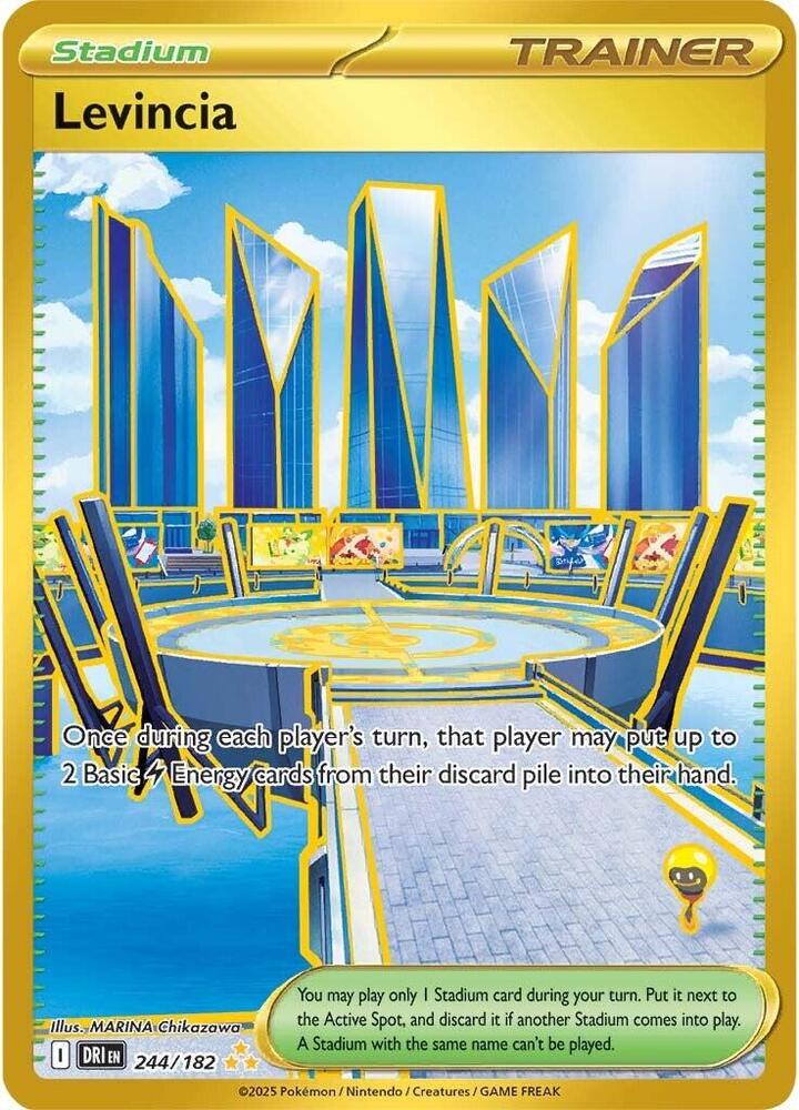 Levincia 244/182 Hyper Rare Destined Rivals Pokémon card