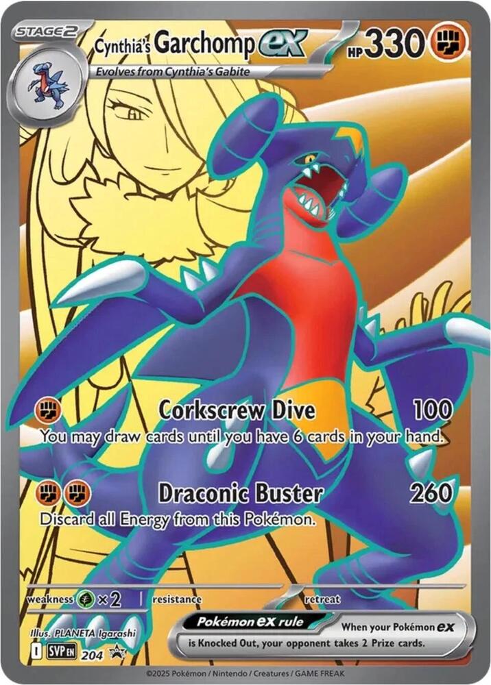 Cynthia's Garchomp ex - 204 Promo SV: Scarlet & Violet Promo Cards